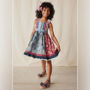 Matilda Jane Enchanted Garden Jolene Mixed-Pattern Knot Dress